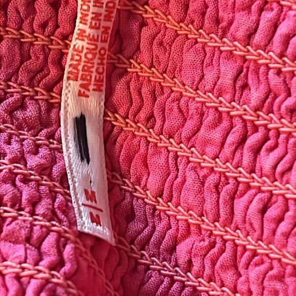 New! Free People Dress Pintuck Paradise Maxi Eyelet Halter in Pink Icing - Picture 9 of 13